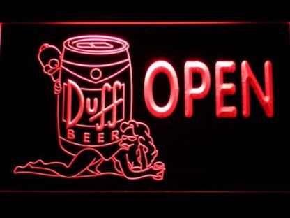 Duff Simpsons Open neon sign LED