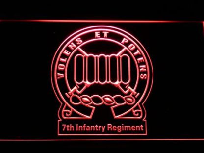 US Army 7th Infantry Regiment neon sign LED