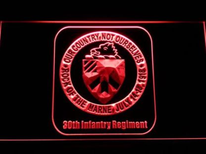 US Army 30th Infantry Regiment neon sign LED