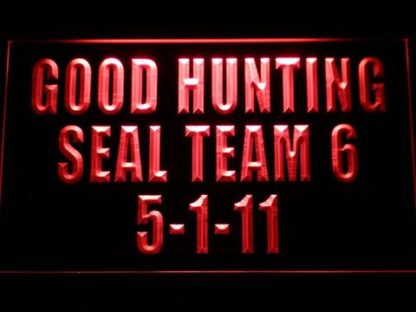 US Navy SEAL Team 6 5-1-11 neon sign LED