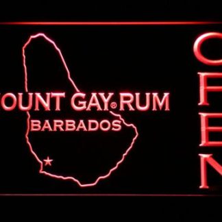Mount Gay Rum Barbados Open neon sign LED