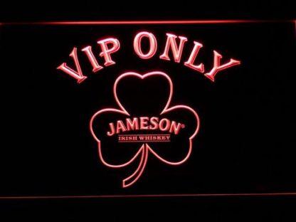Jameson Shamrock VIP Only neon sign LED