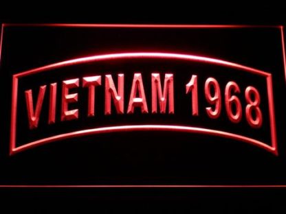 US Army Vietnam 1968 neon sign LED