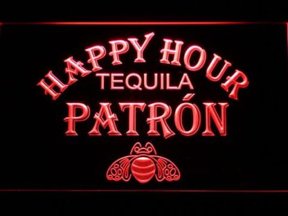 Patron Happy Hour neon sign LED