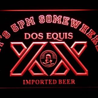 Dos Equis It's 5pm Somewhere neon sign LED