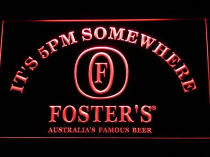 Foster's It's 5pm Somewhere neon sign LED