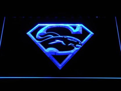 Denver Broncos Superman neon sign LED