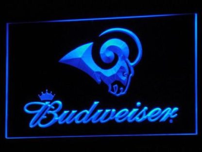Los Angeles Rams Budweiser neon sign LED