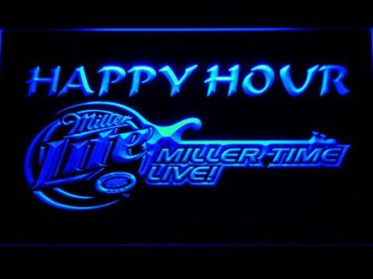 Miller Lite Miller Time Happy Hour neon sign LED