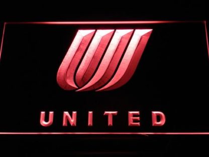 United Airlines Tulip Logo neon sign LED