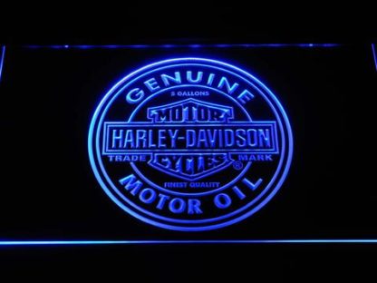 Harley Davidson Genuine Motor Oil neon sign LED