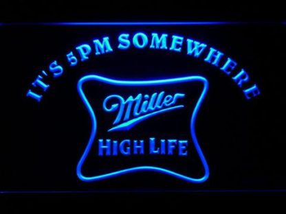 Miller High Life It's 5pm Somewhere neon sign LED