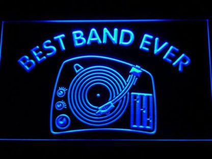 DJ Turntable Best Band Ever neon sign LED