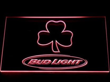 Bud Light Shamrock Outline neon sign LED