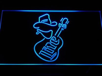 Miller Lite - Cowboy with Guitar neon sign LED