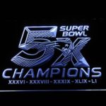 New England Patriots 5X Super Bowl Champions - Image 3