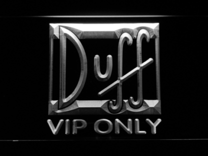 Duff VIP Only neon sign LED