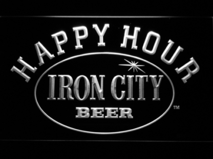 Iron City Happy Hour neon sign LED