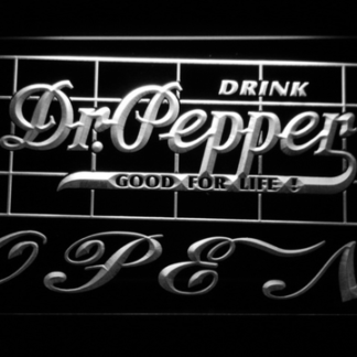 Dr Pepper Good For Life Open neon sign LED