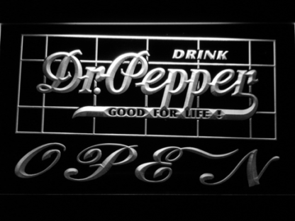 Dr Pepper Good For Life Open neon sign LED