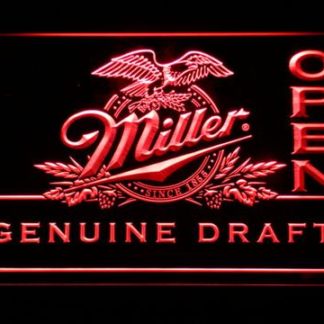 Miller Genuine Draft Open neon sign LED