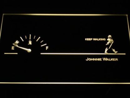 Johnnie Walker Keep Walking Fuel Gauge neon sign LED