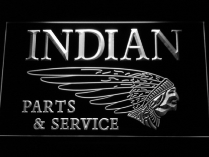 Indian Parts and Service neon sign LED
