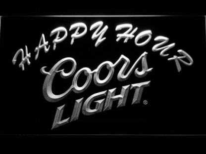 Coors Light Happy Hour neon sign LED