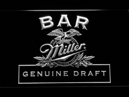 Miller Genuine Draft Bar neon sign LED