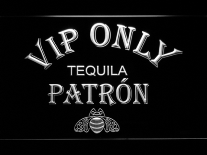 Patron VIP Only neon sign LED