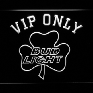 Bud Light Shamrock VIP Only neon sign LED