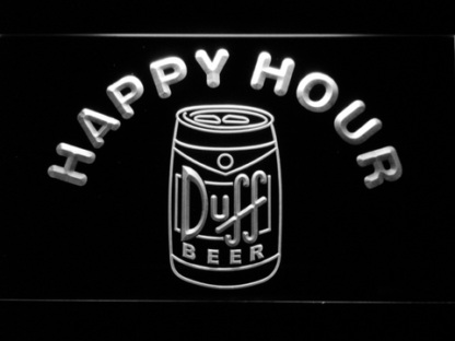 Duff Can Happy Hour neon sign LED