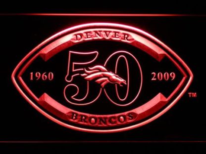 Denver Broncos 50th Anniversary - Legacy Edition neon sign LED