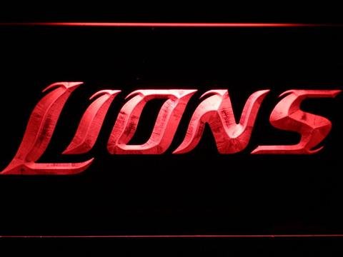 Detroit Lions Text neon sign LED