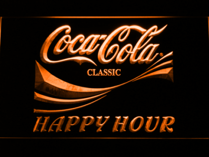 Coca-Cola Happy Hour neon sign LED