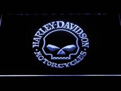 Harley Davidson Skull neon sign LED