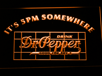 Dr Pepper It's 5pm Somewhere neon sign LED
