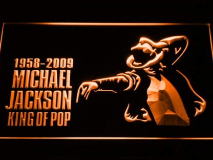 Michael Jackson King of Pop neon sign LED