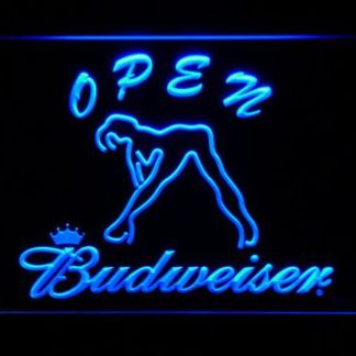 Budweiser Woman's Silhouette Open neon sign LED