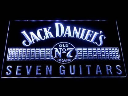 Jack Daniel's Seven Guitars neon sign LED