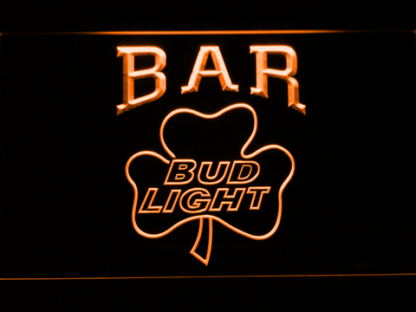 Bud Light Shamrock Bar neon sign LED