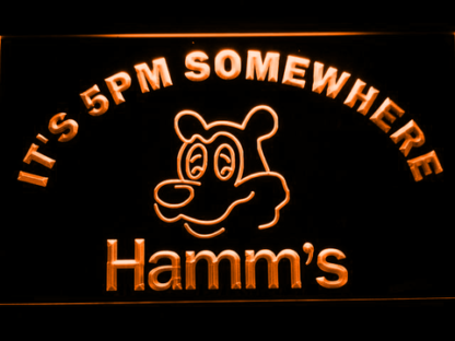 Hamm's It's 5pm Somewhere neon sign LED