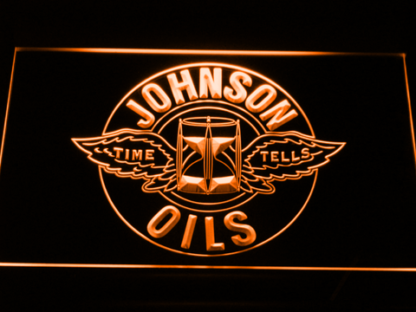 Johnson Motor Oils neon sign LED