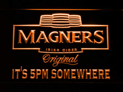 Magners It's 5pm Somewhere neon sign LED