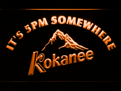 Kokanee It's 5pm Somewhere neon sign LED