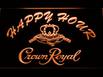 Crown Royal Happy Hour neon sign LED