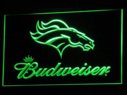 Denver Broncos Budweiser neon sign LED