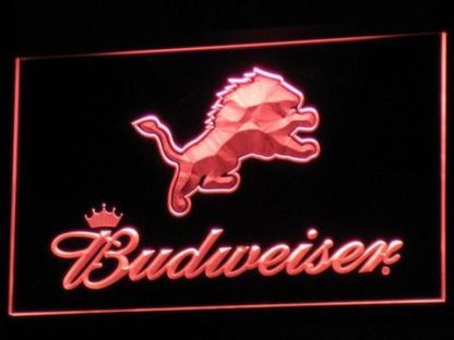 Detroit Lions Budweiser neon sign LED