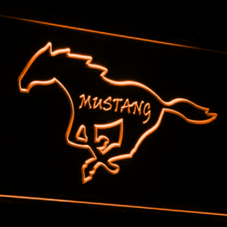 Ford Mustang Pony Outline neon sign LED