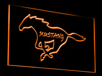 Ford Mustang Pony Outline neon sign LED